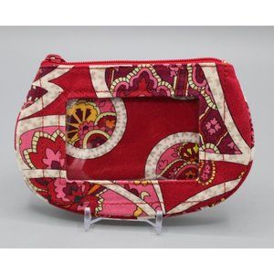 Vera Bradley ID Holder Change Purse Card Holder Rosy Posies Pattern Spring 2012